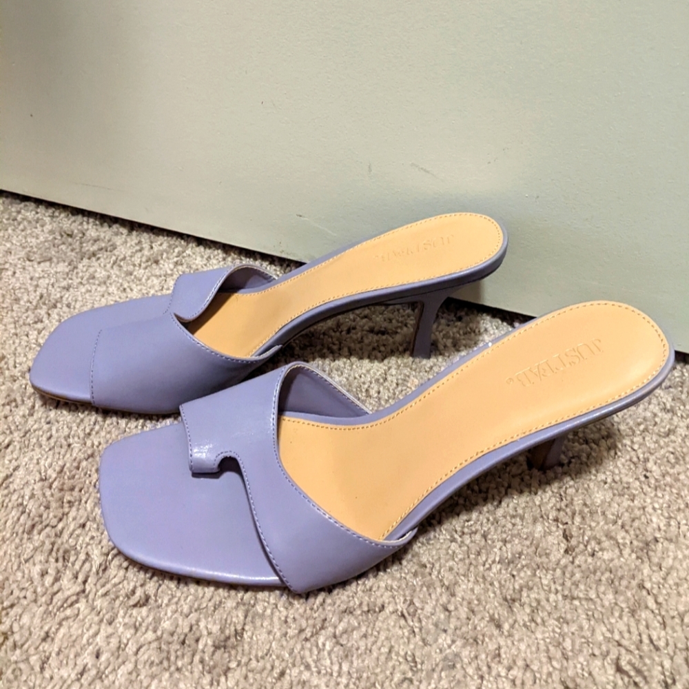 JustFab Victoria slingback low heels